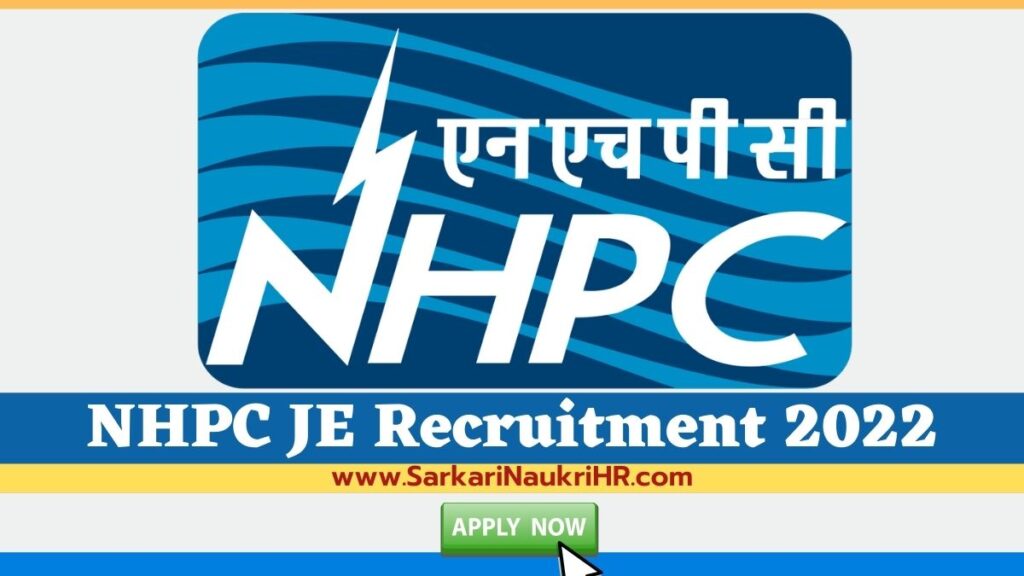 NHPC JE Recruitment 2022