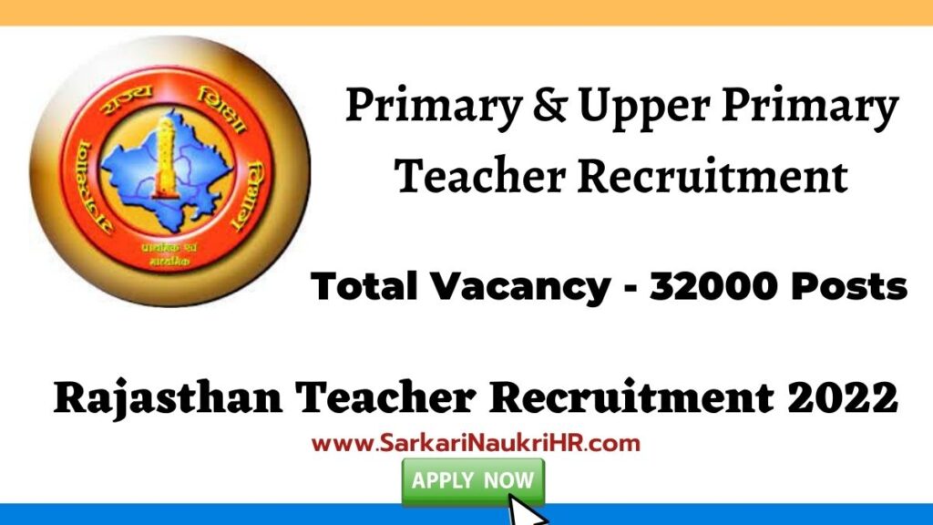 Rajasthan Teacher Recruitment 2022