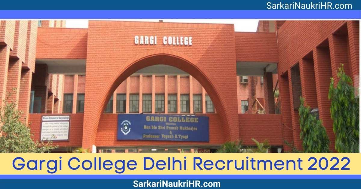 Delhi-Gargi-College-Recruitment-2022.